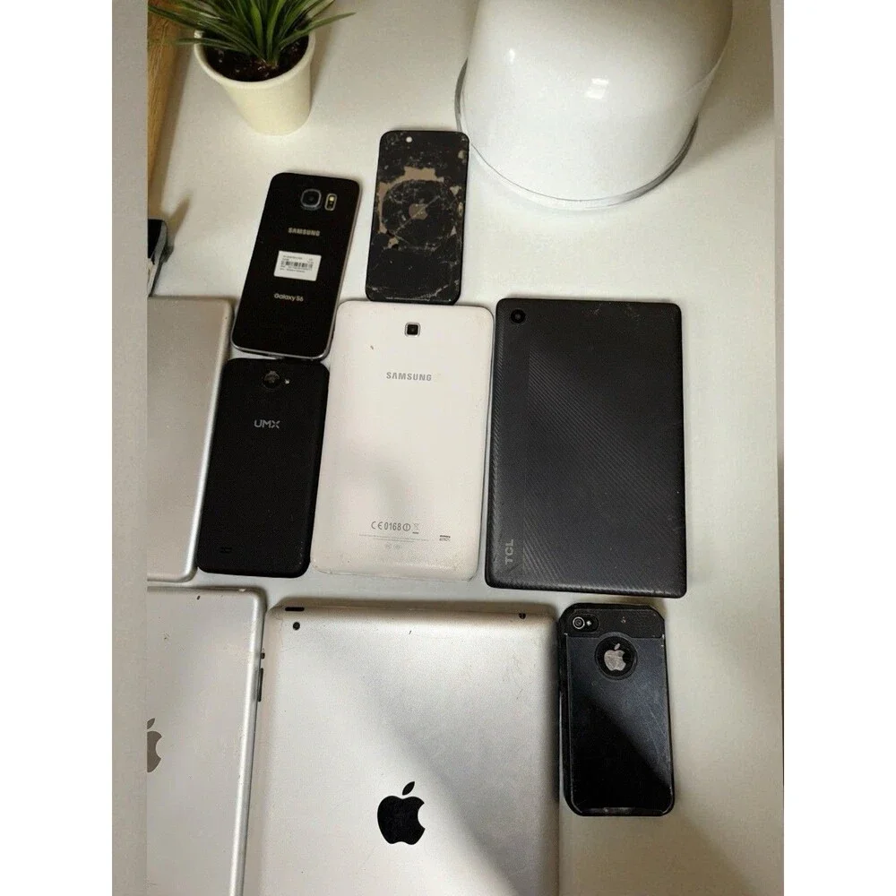 Lot of 12 iPhone iPad Samsung TCL Plus Phones & Tablets Parts